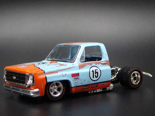 1978 CHEVY CHEVROLET SILVERADO 10 GULF SQUAREBODY TRUCK 1/64 DIECAST MODEL CAR