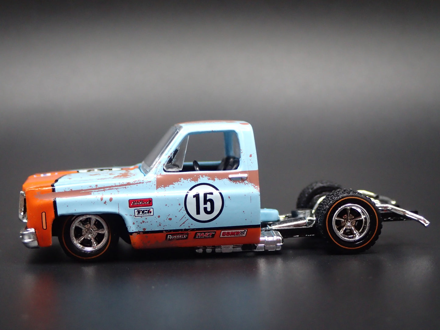 1978 CHEVY CHEVROLET SILVERADO 10 GULF SQUAREBODY TRUCK 1/64 DIECAST MODEL CAR