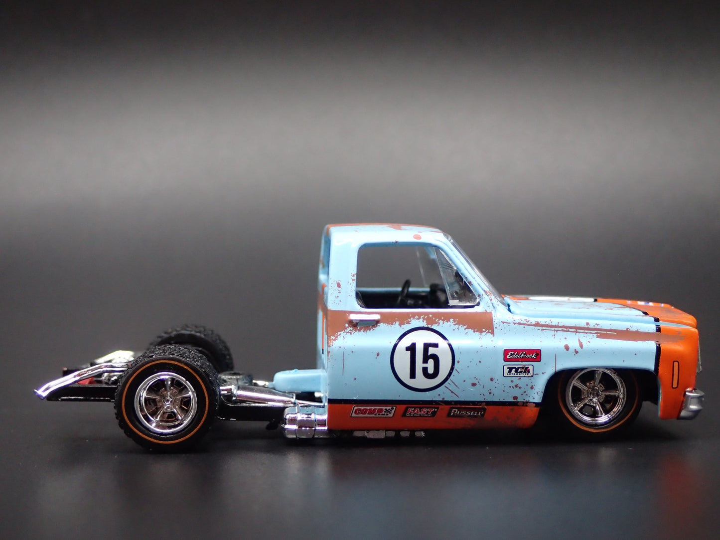 1978 CHEVY CHEVROLET SILVERADO 10 GULF SQUAREBODY TRUCK 1/64 DIECAST MODEL CAR