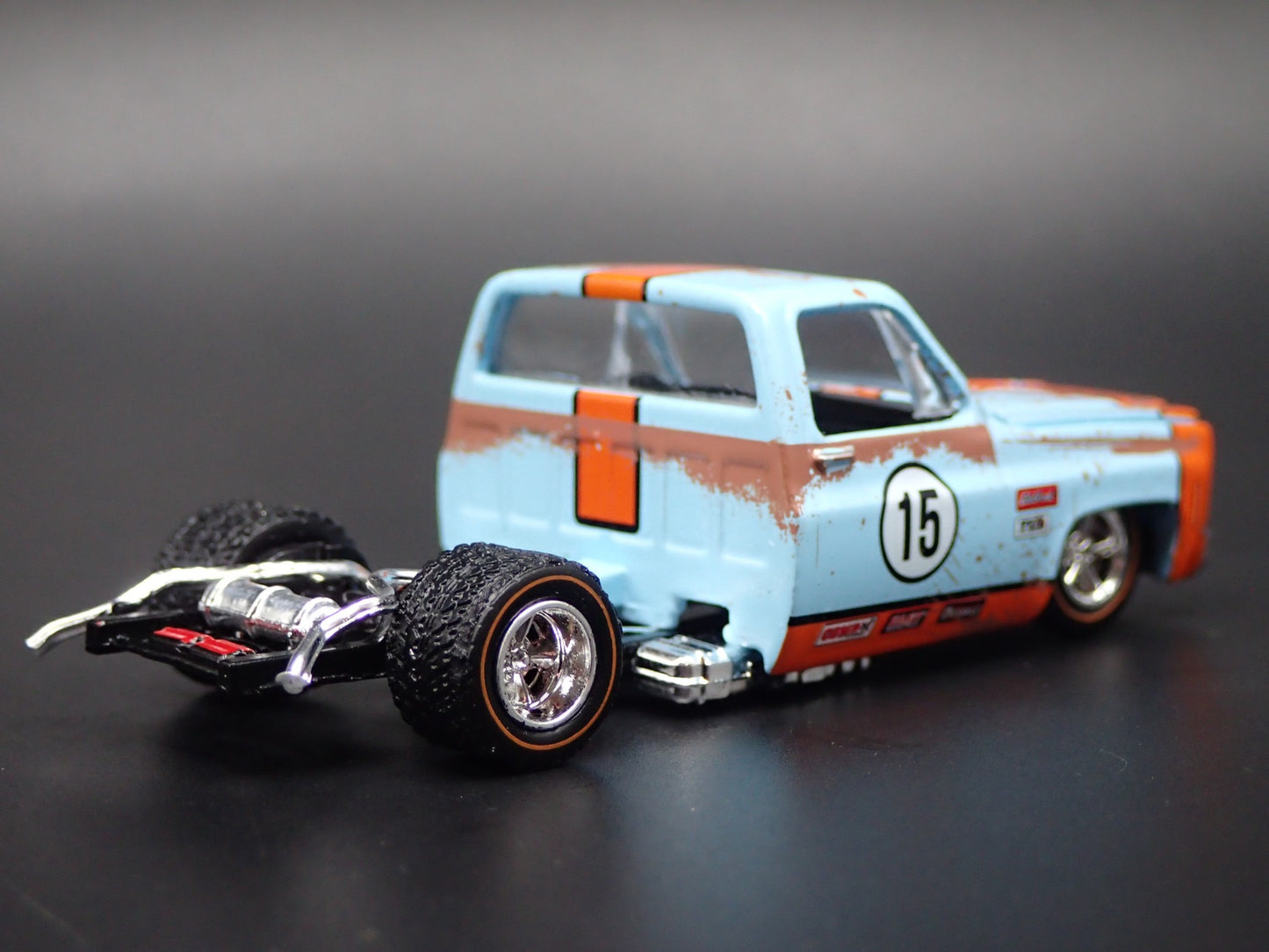 1978 CHEVY CHEVROLET SILVERADO 10 GULF SQUAREBODY TRUCK 1/64 DIECAST MODEL CAR