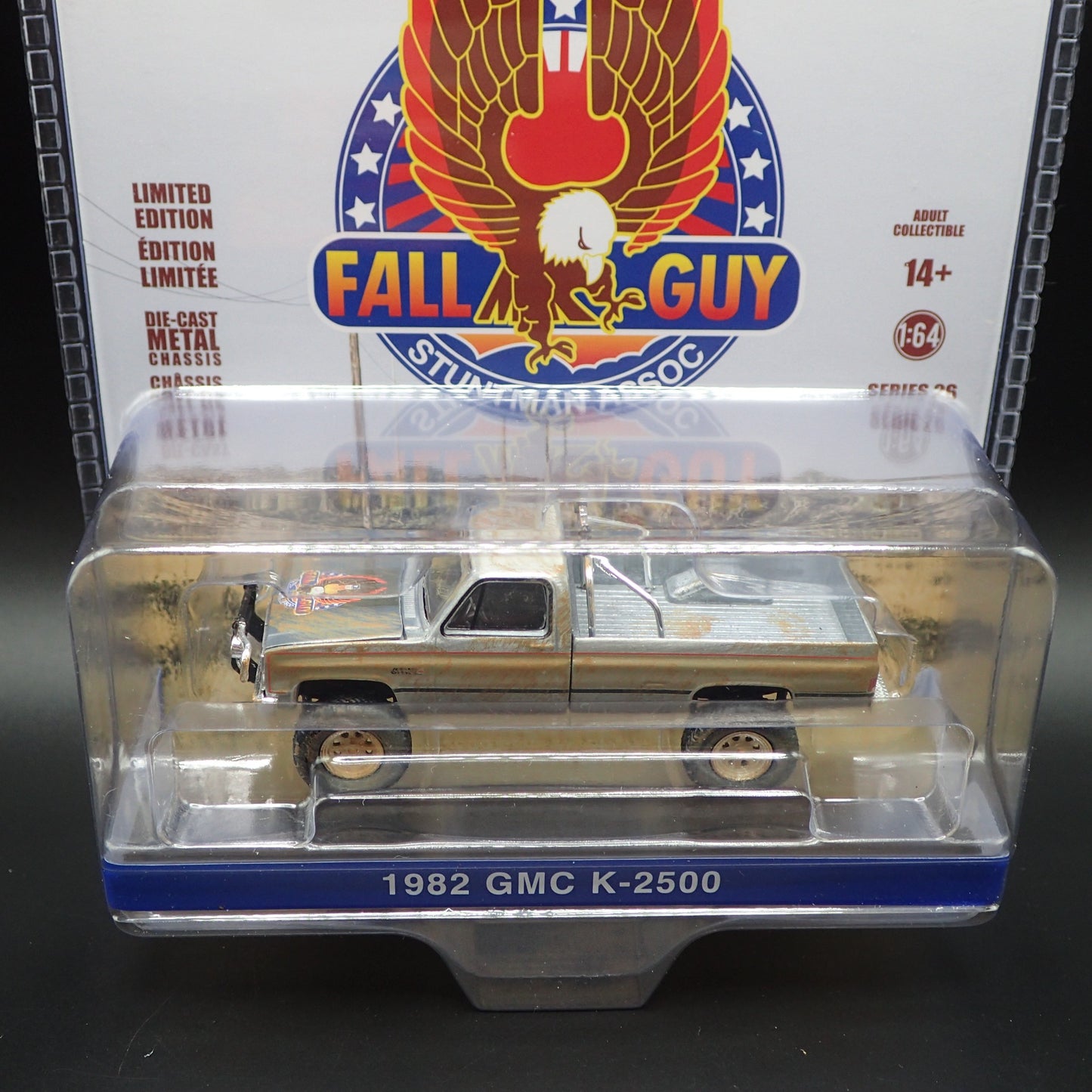 2026 GREENLIGHT GN MACHINE RAW CHASE 1982 GMC K2500 MUDDY FALL GUY HOLLYWOOD 26
