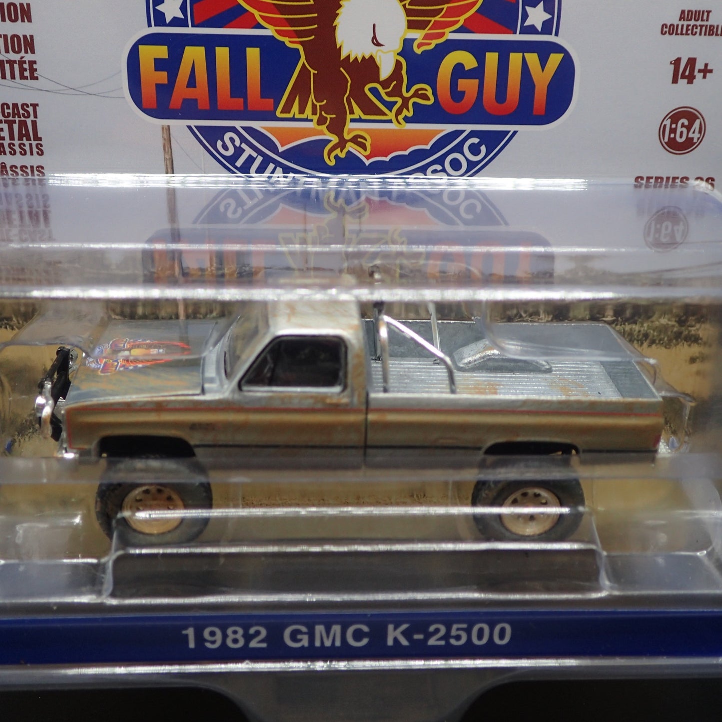 2026 GREENLIGHT GN MACHINE RAW CHASE 1982 GMC K2500 MUDDY FALL GUY HOLLYWOOD 26