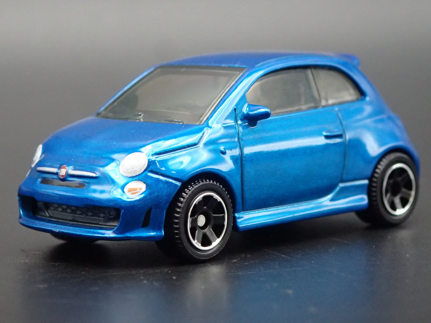 2007-2025 FIAT 500 TURBO BLUE 1/64 SCALE COLLECTIBLE DIORAMA DIECAST MODEL CAR