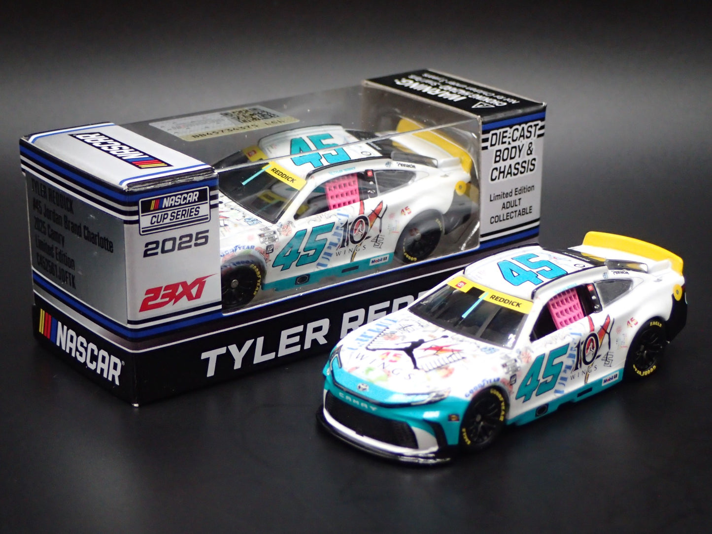 2025 25 TOYOTA CAMRY 45 TYLER REDDICK JORDAN BRAND NASCAR 1:64 DIECAST MODEL CAR