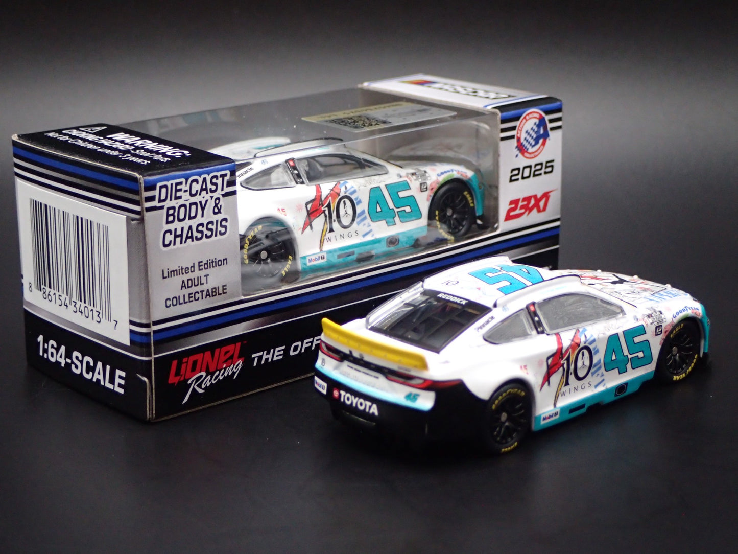 2025 25 TOYOTA CAMRY 45 TYLER REDDICK JORDAN BRAND NASCAR 1:64 DIECAST MODEL CAR