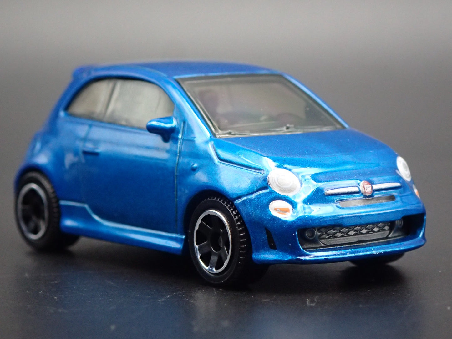 2007-2025 FIAT 500 TURBO BLUE 1/64 SCALE COLLECTIBLE DIORAMA DIECAST MODEL CAR