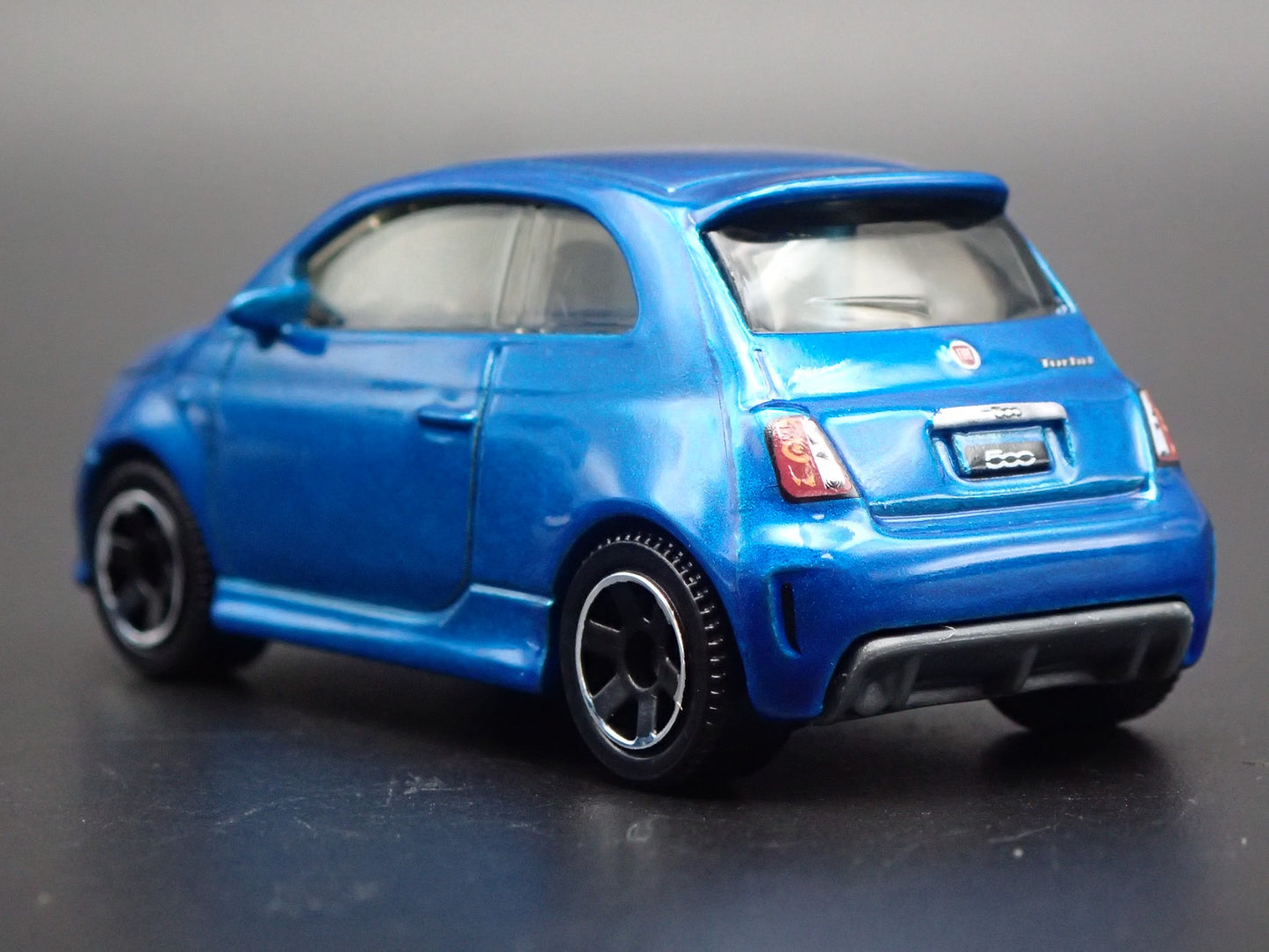 2007-2025 FIAT 500 TURBO BLUE 1/64 SCALE COLLECTIBLE DIORAMA DIECAST MODEL CAR