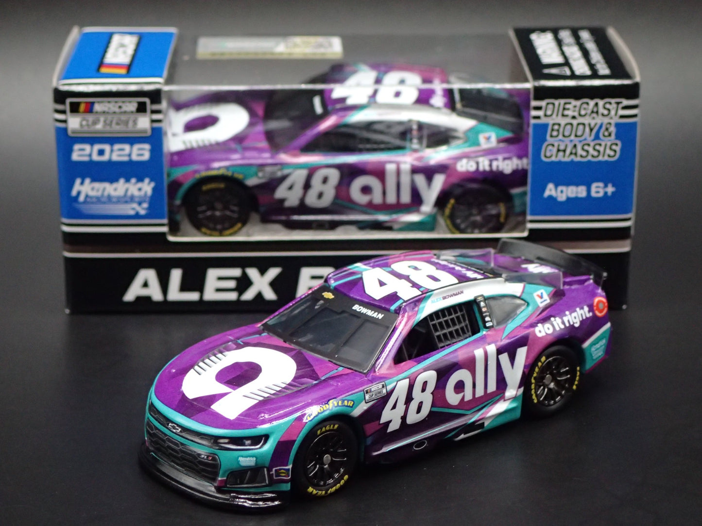 2026 26 CHEVROLET #48 ALEX BOWMAN ALLY NASCAR 1:64 SCALE DIECAST MODEL CAR