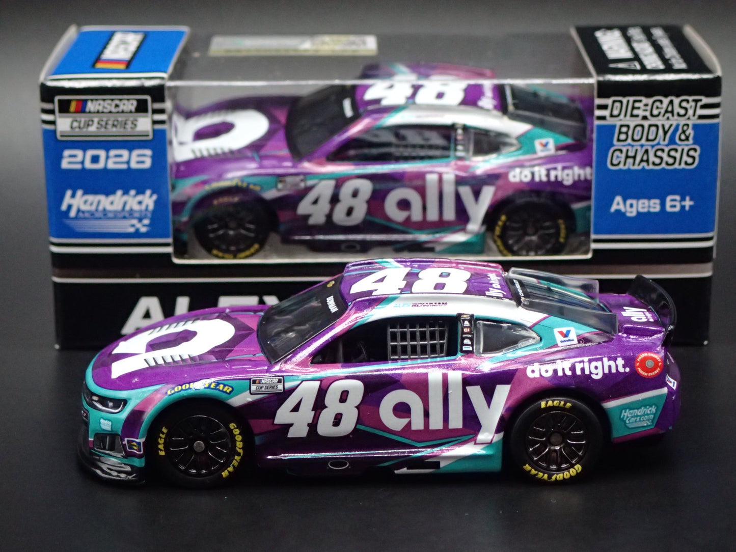 2026 26 CHEVROLET #48 ALEX BOWMAN ALLY NASCAR 1:64 SCALE DIECAST MODEL CAR