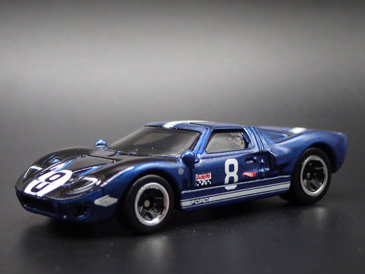 1965 65 FORD GT40 BLUE 1:64 SCALE LIMITED COLLECTIBLE DIORAMA DIECAST MODEL CAR
