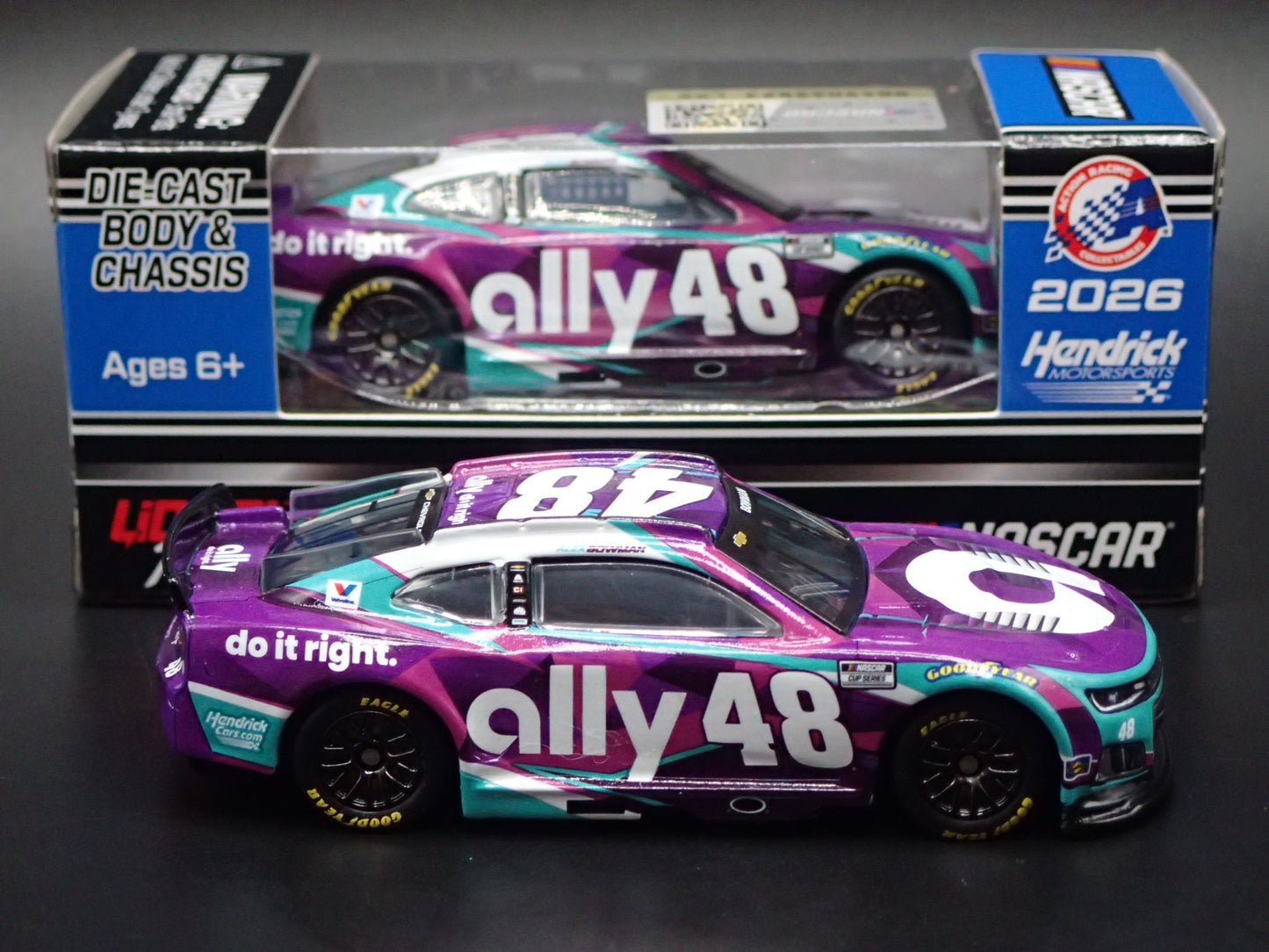 2026 26 CHEVROLET #48 ALEX BOWMAN ALLY NASCAR 1:64 SCALE DIECAST MODEL CAR