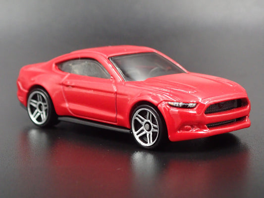 2015-2023 FORD MUSTANG GT RED 1:64 SCALE COLLECTIBLE DIORAMA DIECAST MODEL CAR
