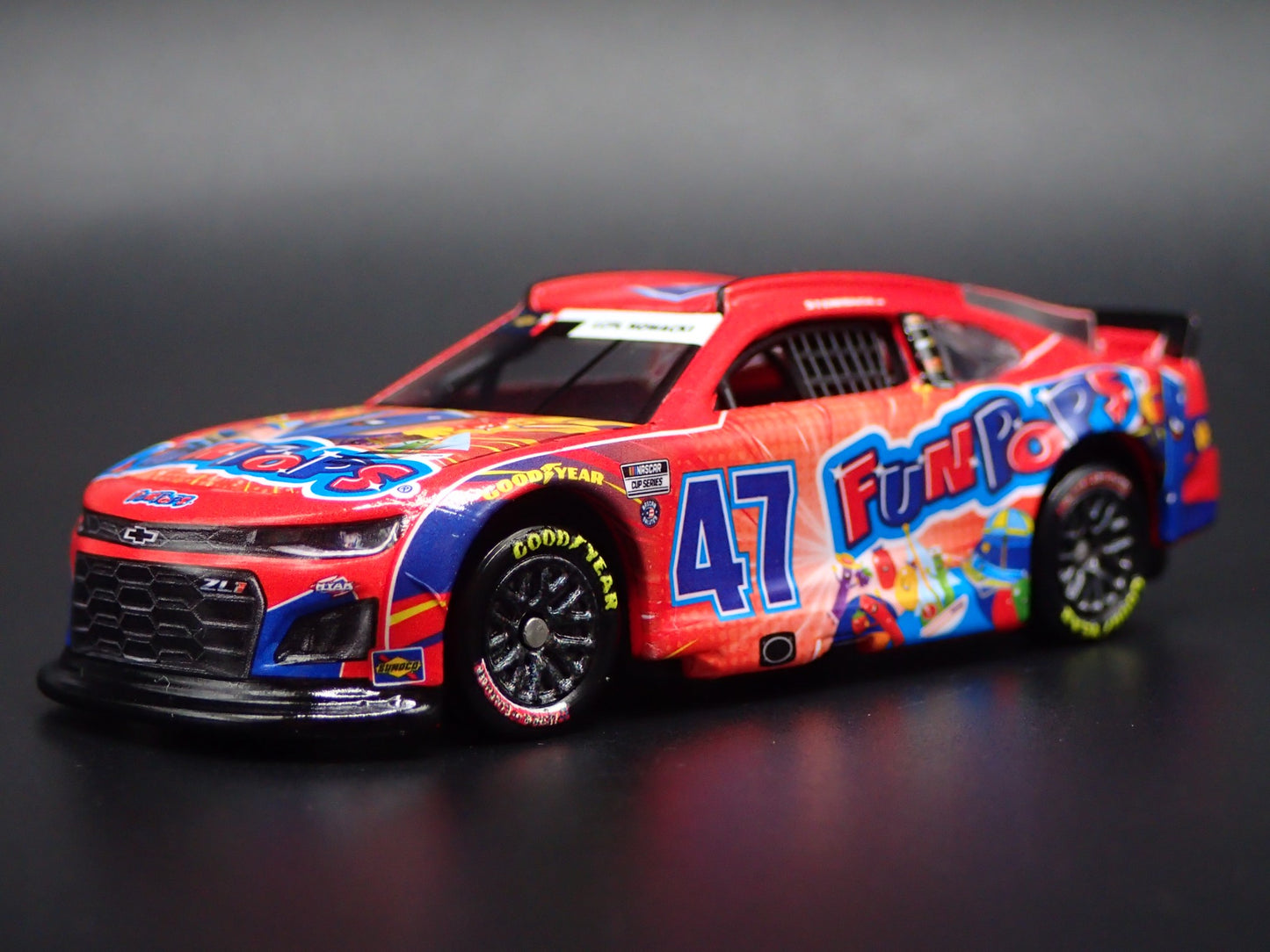 2025 25 CHEVROLET 47 RICKY STENHOUSE JR FUNPOPS SALUTES NASCAR 1:64 DIECAST CAR