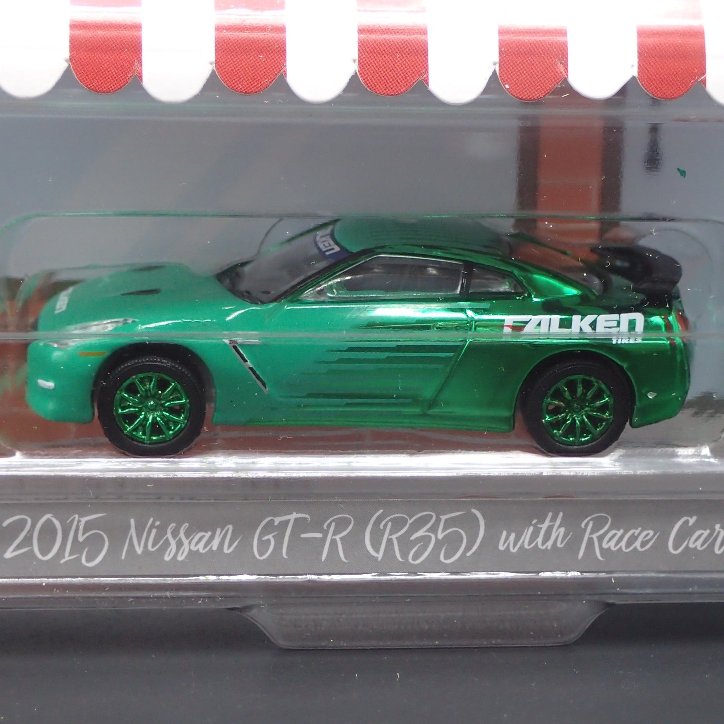 2026 GREENLIGHT GREEN MACHINE 2015 NISSAN GTR R35 FALKEN HOBBY SHOP GREATEST HIT