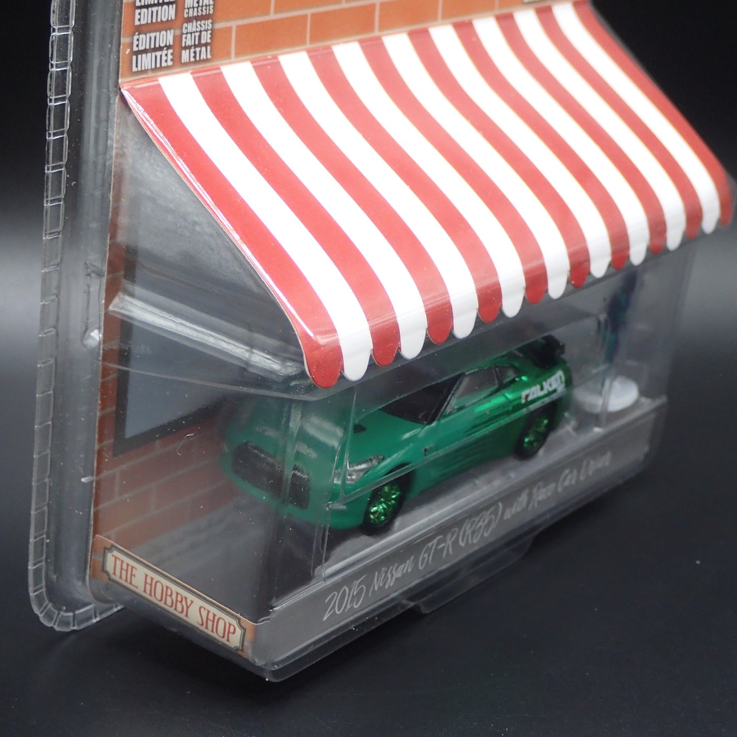 2026 GREENLIGHT GREEN MACHINE 2015 NISSAN GTR R35 FALKEN HOBBY SHOP GREATEST HIT