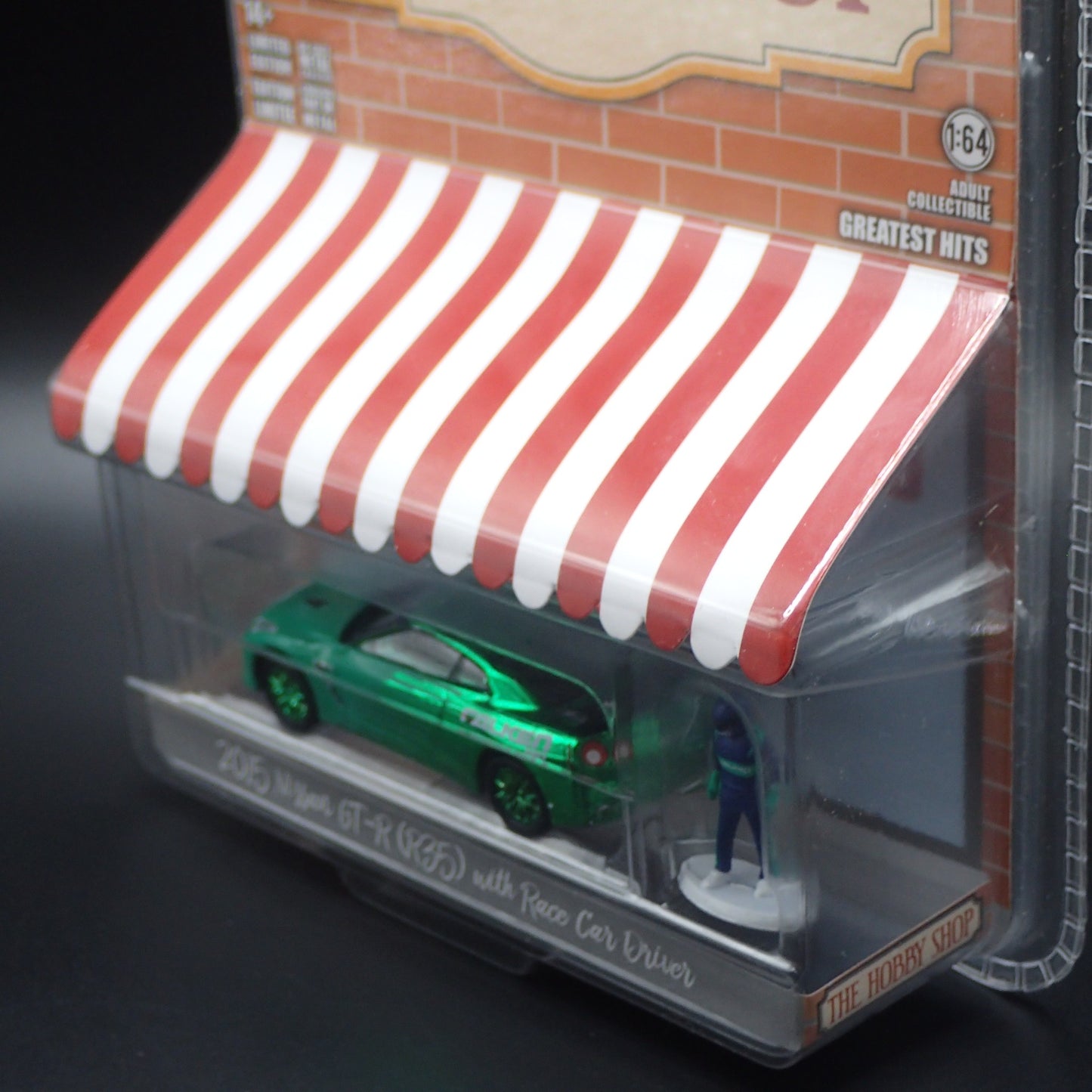 2026 GREENLIGHT GREEN MACHINE 2015 NISSAN GTR R35 FALKEN HOBBY SHOP GREATEST HIT