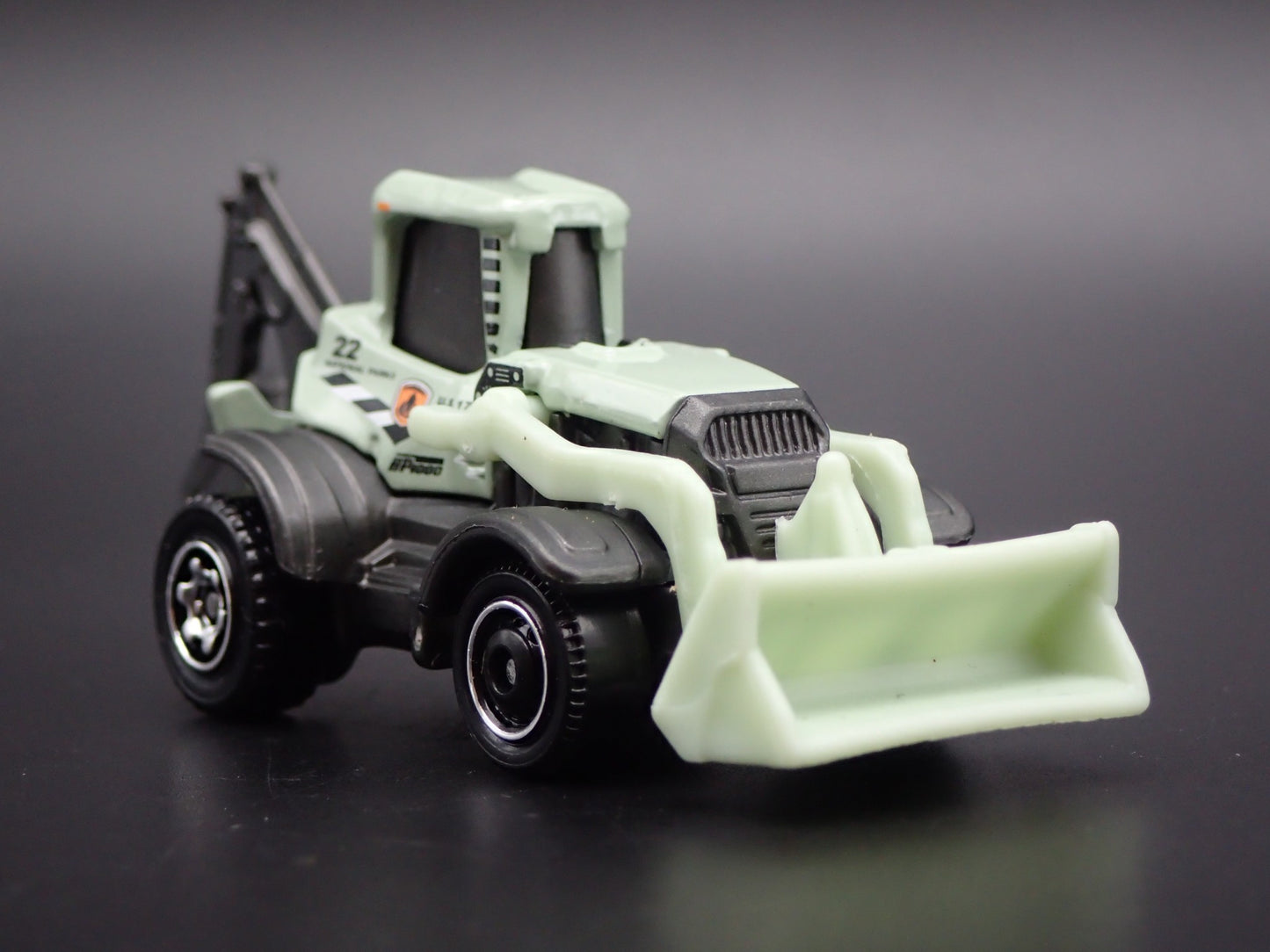 BACKHOE NATIONAL PARKS CONTRUCTION GREEN 1:64 MB SCALE DIORAMA DIECAST MODEL CAR