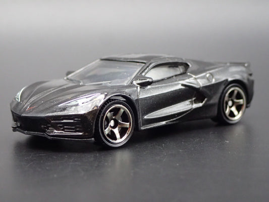 2020-2025 CHEVY CHEVROLET CORVETTE C8 BLACK 1:64 SCALE DIORAMA DIECAST MODEL CAR