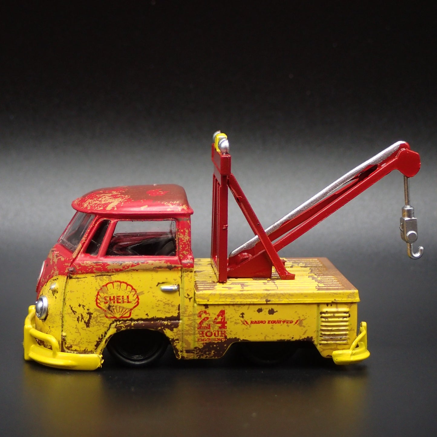 1960 60 VW SINGLE CAB TYPE 2 PICKUP TOW SHELL BARN 1:64 SCALE DIECAST MODEL CAR