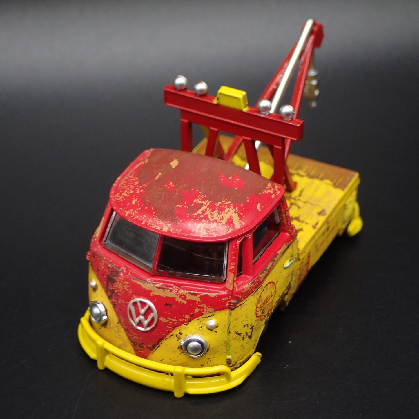 1960 60 VW SINGLE CAB TYPE 2 PICKUP TOW SHELL BARN 1:64 SCALE DIECAST MODEL CAR