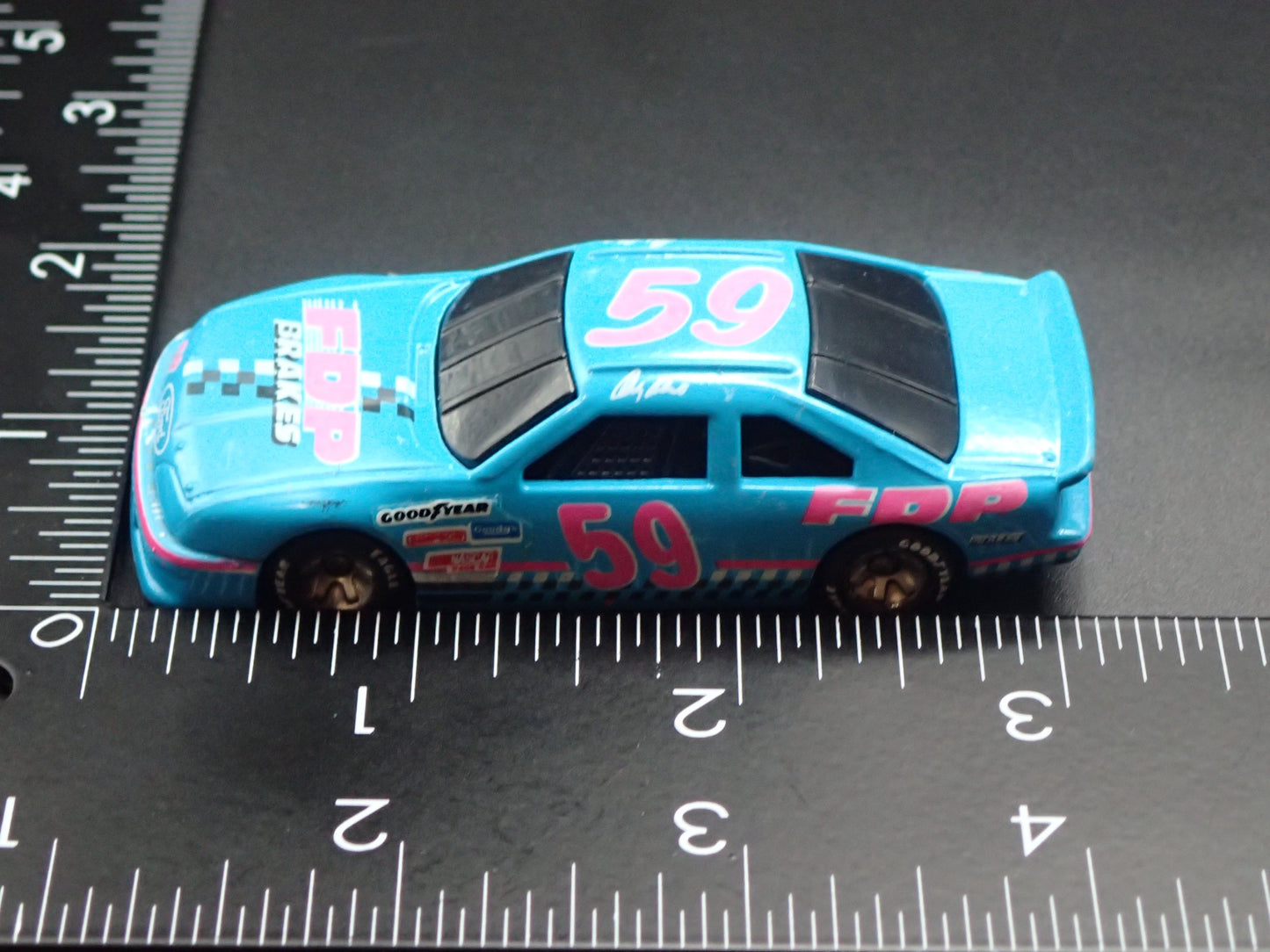 1992 92 FORD THUNDERBIRD 59 ANDY BELMONT FDP NASCAR 1/64 SCALE DIECAST MODEL CAR