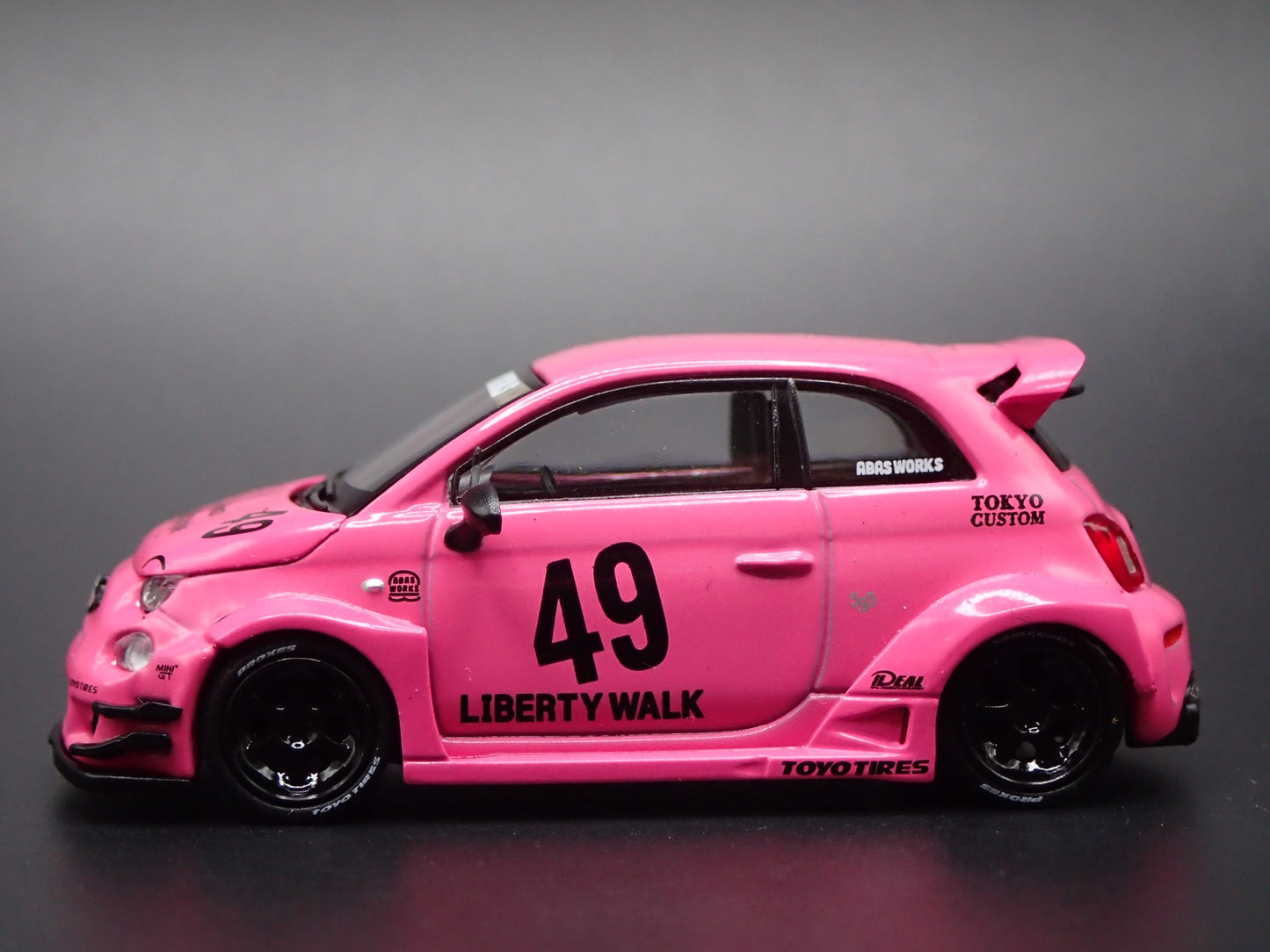 2007-2025 FIAT 500 LB WORKS ABAS WORKS ABARTH 595 1/64 SCALE DIECAST MODEL CAR