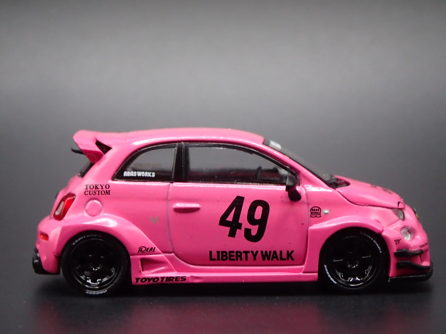 2007-2025 FIAT 500 LB WORKS ABAS WORKS ABARTH 595 1/64 SCALE DIECAST MODEL CAR