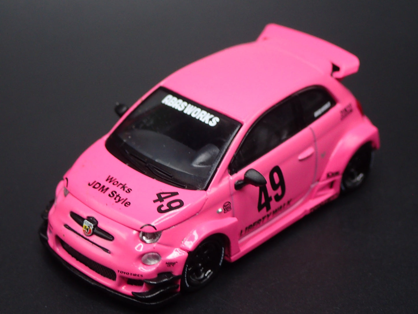 2007-2025 FIAT 500 LB WORKS ABAS WORKS ABARTH 595 1/64 SCALE DIECAST MODEL CAR