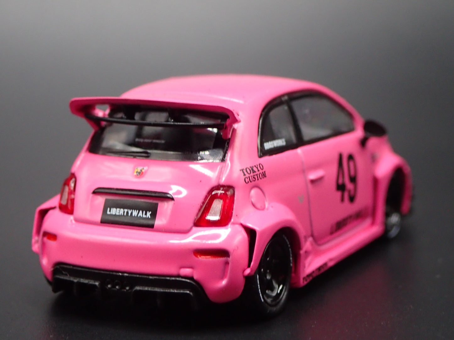 2007-2025 FIAT 500 LB WORKS ABAS WORKS ABARTH 595 1/64 SCALE DIECAST MODEL CAR