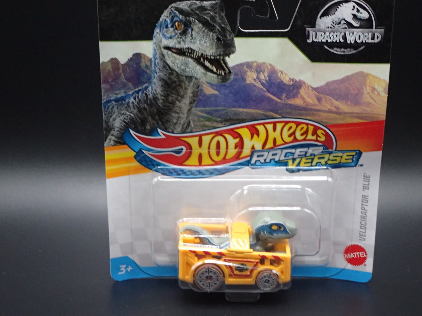 2025 HOT WHEELS RACER VERSE JURASSIC WORKD VELOCIRAPTOR BLUE