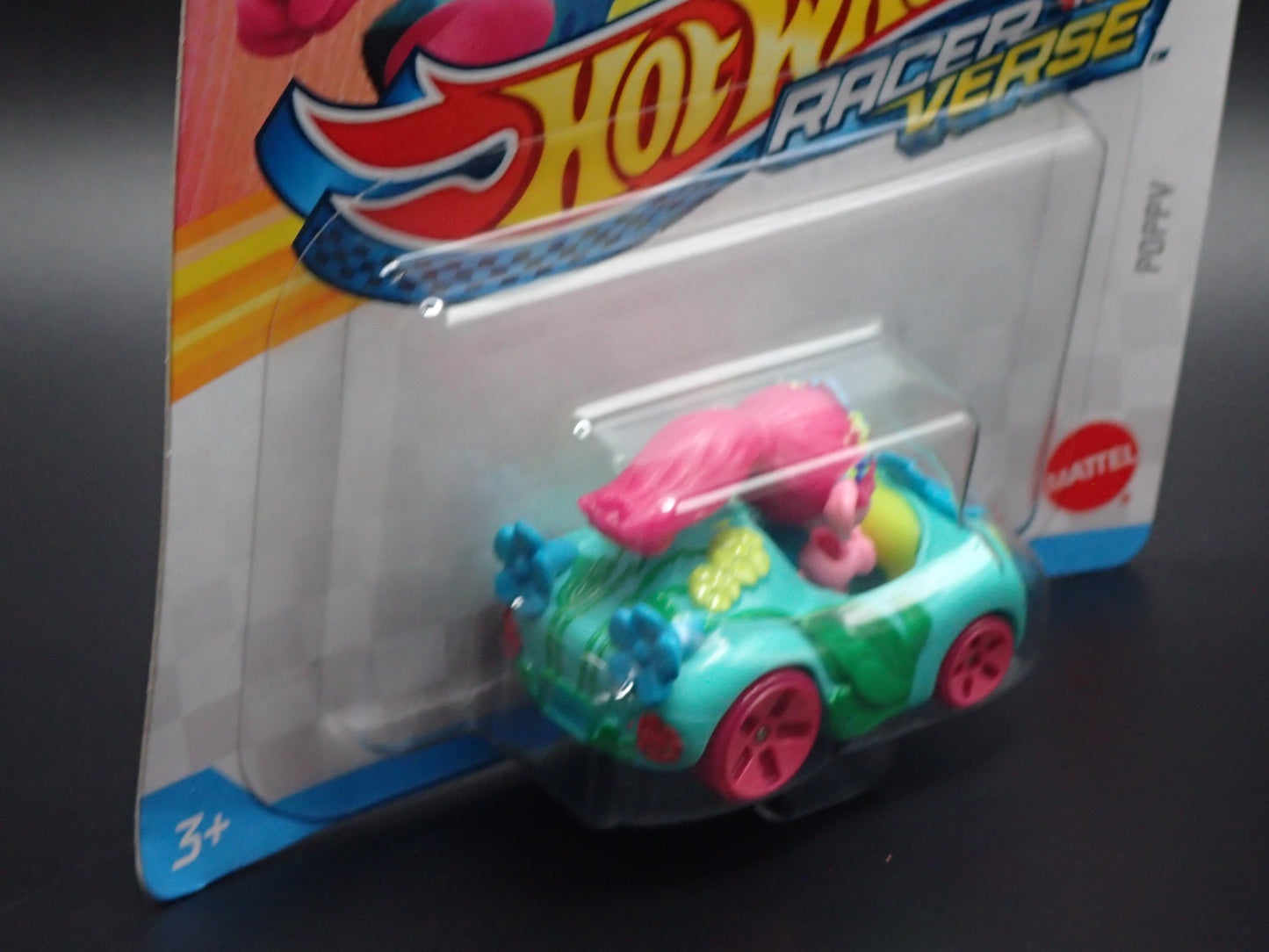 2025 HOT WHEELS RACER VERSE DREAMWORKS TROLLS POPPY GREEN CAR