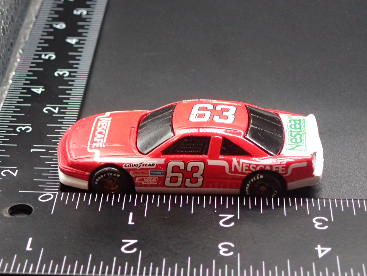 1992 92 PONTIAC GRAND PRIX 63 CHUCK BOWN NASCAR 1:64 SCALE DIECAST MODEL CAR