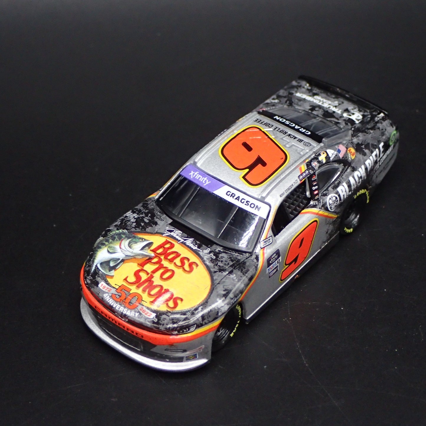 2022 22 CHEVY CAMARO #9 NOAH GRAGSON BASS PRO SHOP NASCAR 1:64 SCALE DIECAST CAR