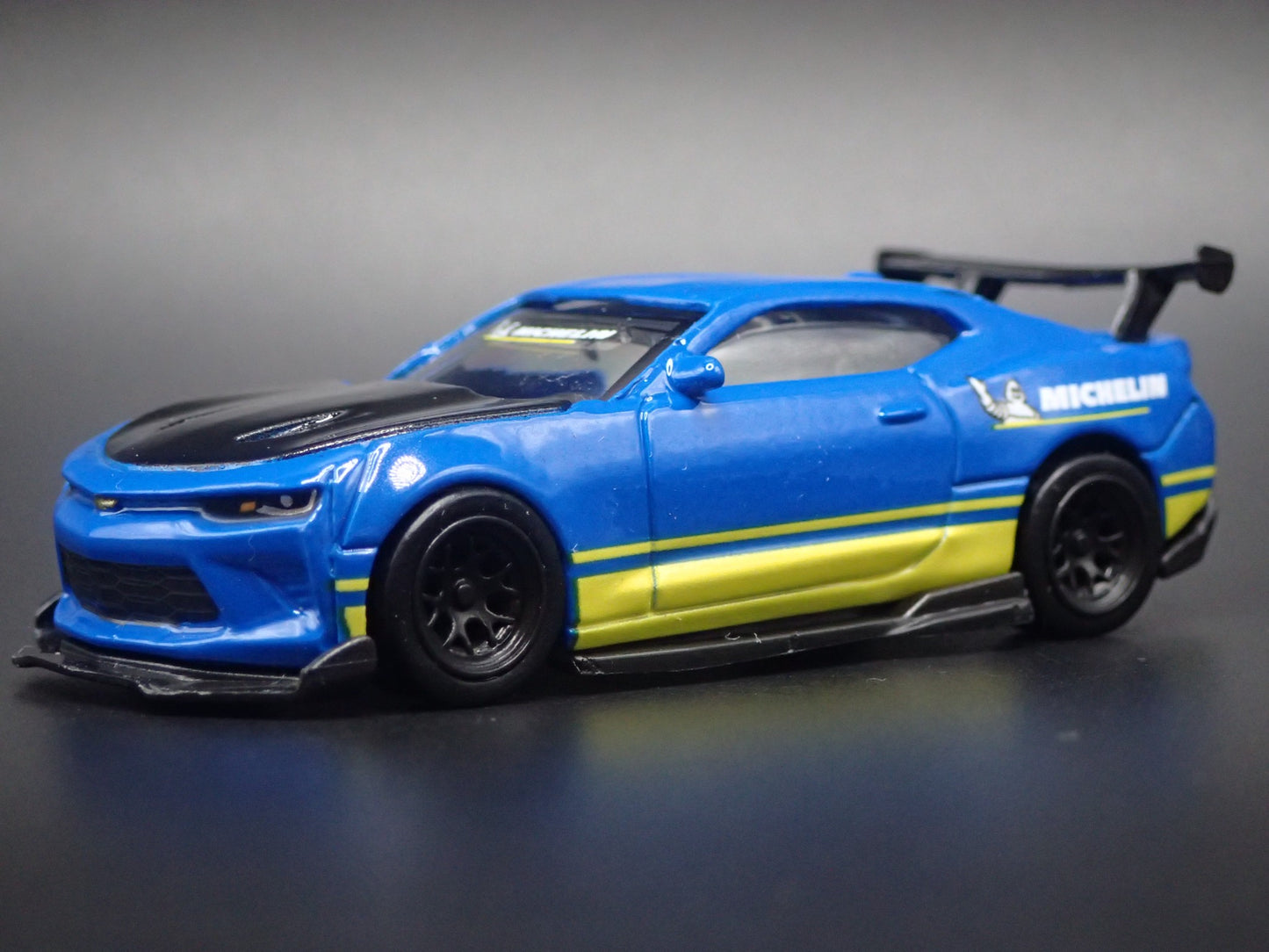 2016-2024 CHEVY CHEVROLET CAMARO SS MICHELIN BLUE 1:64 SCALE DIECAST MODEL CAR