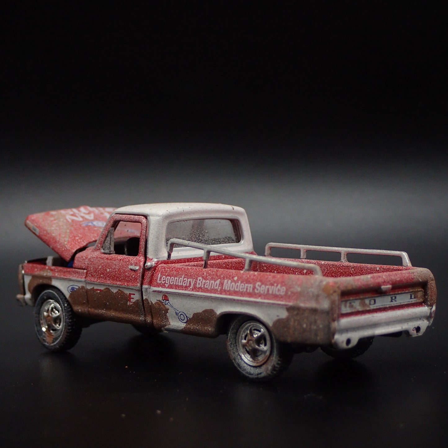 1969 69 FORD F100 RANGER PICKUP TRUCK CRANE CAMS BARN FND 1:64 DIECAST MODEL CAR