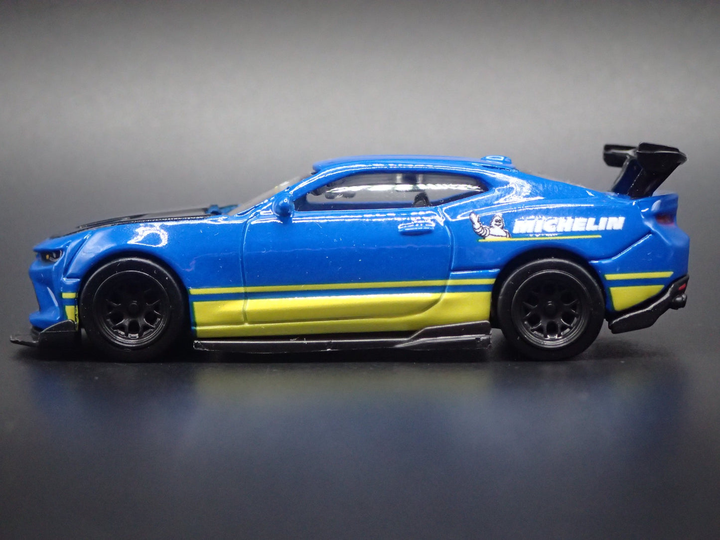 2016-2024 CHEVY CHEVROLET CAMARO SS MICHELIN BLUE 1:64 SCALE DIECAST MODEL CAR