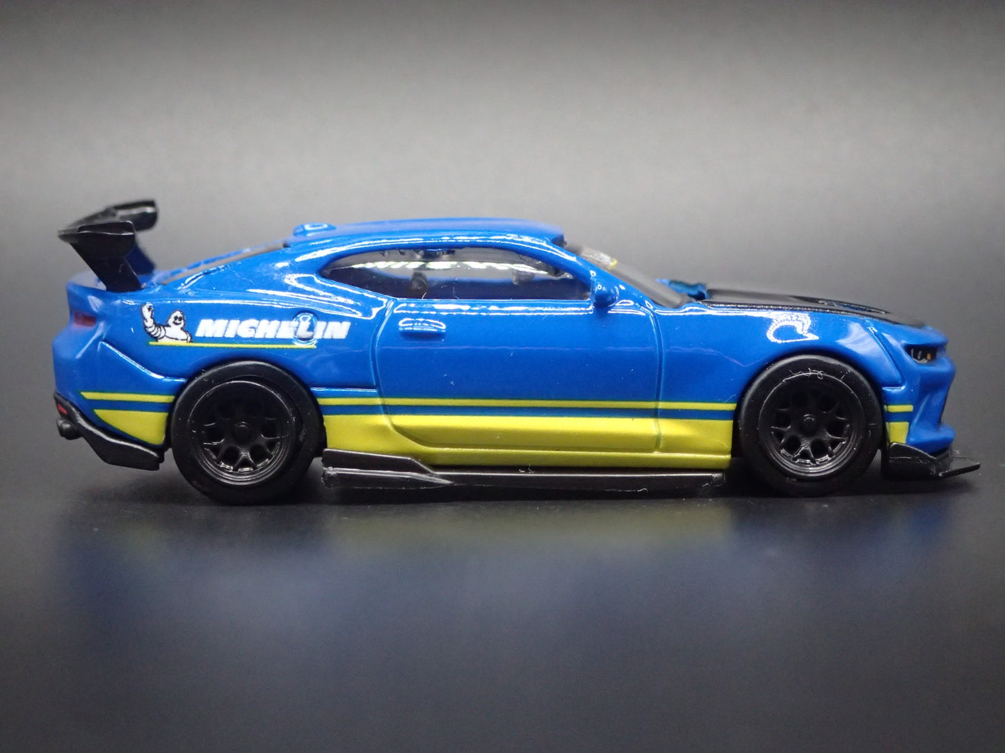 2016-2024 CHEVY CHEVROLET CAMARO SS MICHELIN BLUE 1:64 SCALE DIECAST MODEL CAR