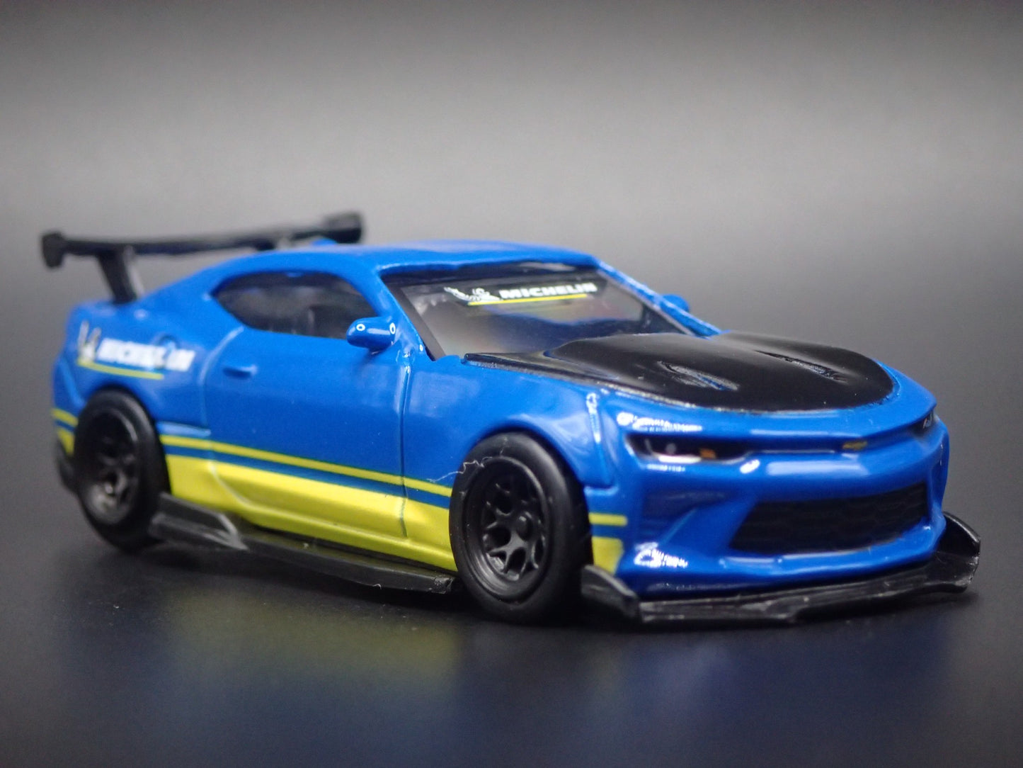2016-2024 CHEVY CHEVROLET CAMARO SS MICHELIN BLUE 1:64 SCALE DIECAST MODEL CAR