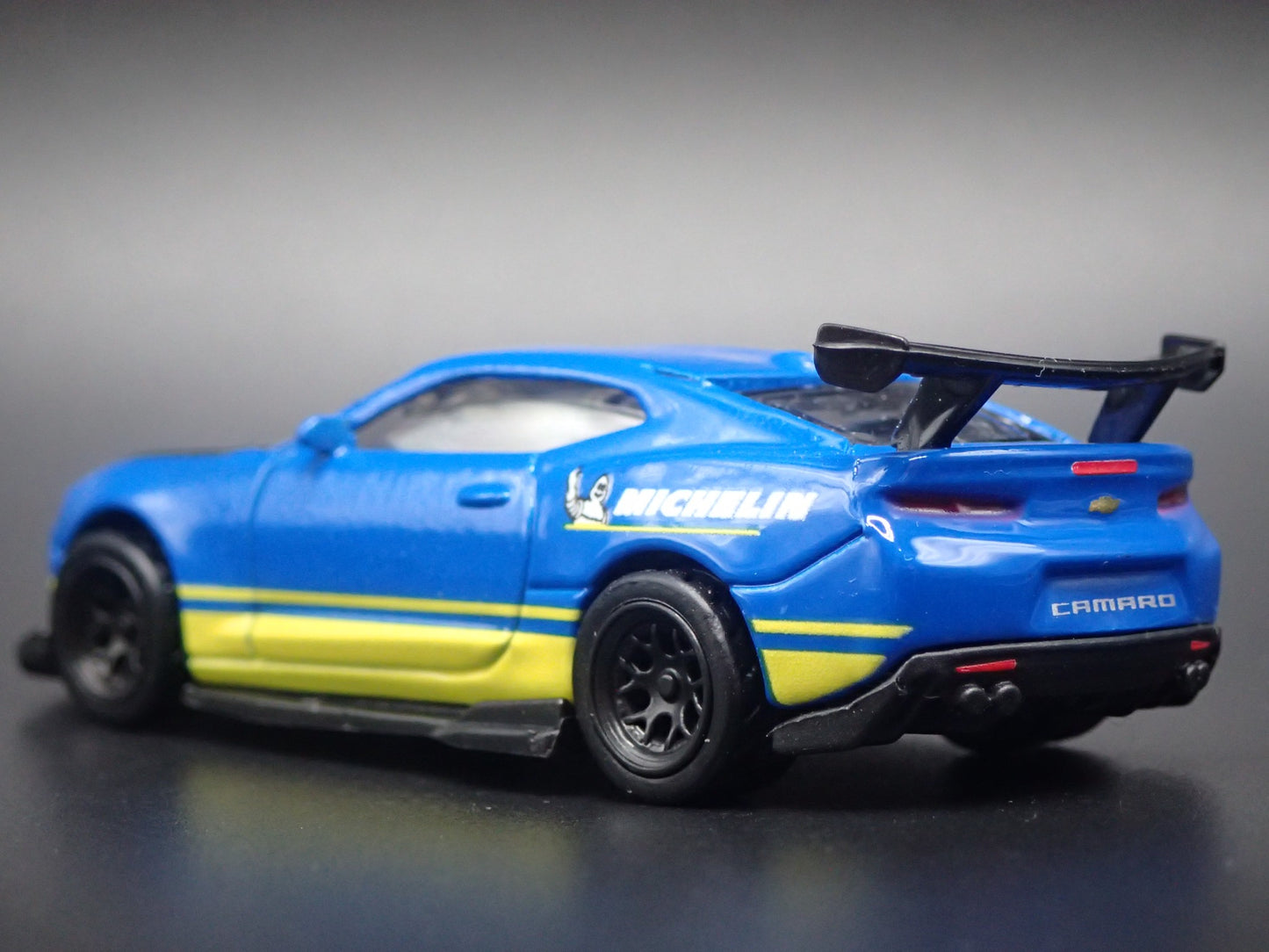 2016-2024 CHEVY CHEVROLET CAMARO SS MICHELIN BLUE 1:64 SCALE DIECAST MODEL CAR