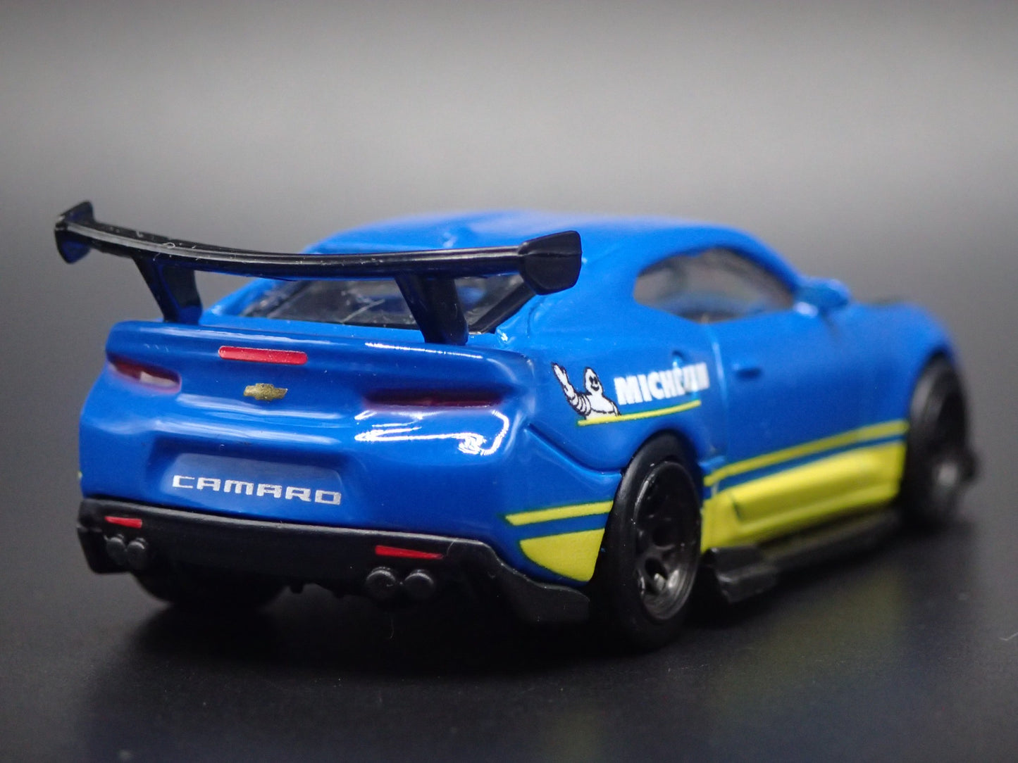2016-2024 CHEVY CHEVROLET CAMARO SS MICHELIN BLUE 1:64 SCALE DIECAST MODEL CAR