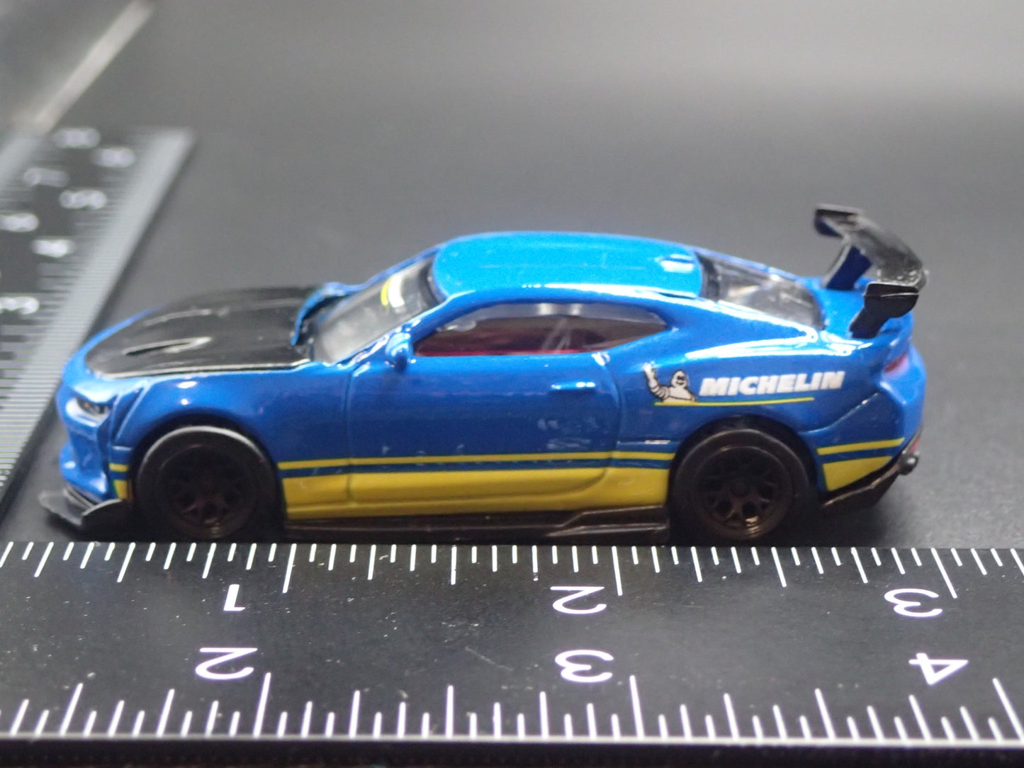 2016-2024 CHEVY CHEVROLET CAMARO SS MICHELIN BLUE 1:64 SCALE DIECAST MODEL CAR