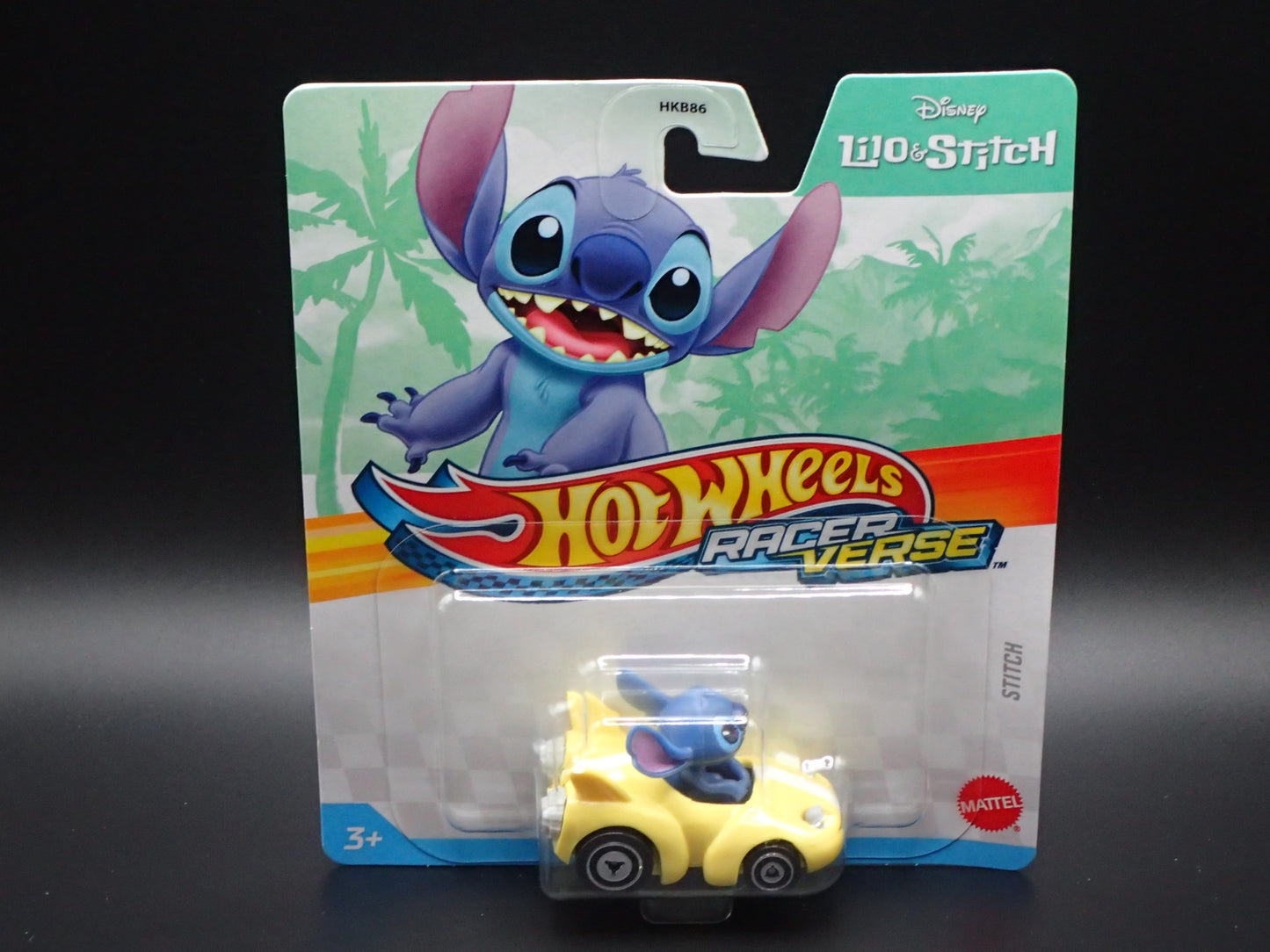 2025 HOT WHEELS RACER VERSE DISNEY LILO & STITCH STITCH YELLOW CAR