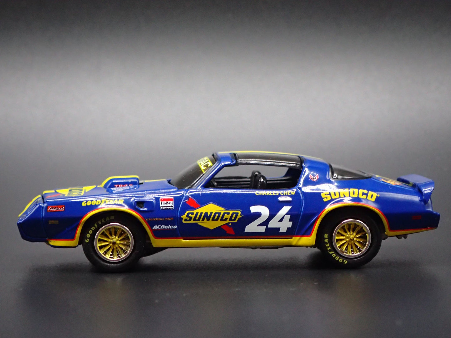 1980 80 PONTIAC FIREBIRD T/A SUNOCO RACING BLUE 1:64 SCALE DIECAST MODEL CAR