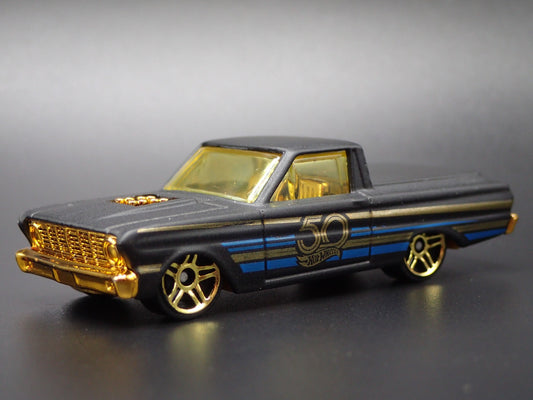 1965 65 FORD FALCON RANCHERO PICKUP TRUCK BLACK 1:64 SCALE DIECAST MODEL CAR