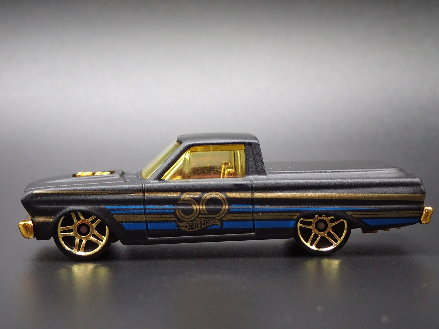 1965 65 FORD FALCON RANCHERO PICKUP TRUCK BLACK 1:64 SCALE DIECAST MODEL CAR