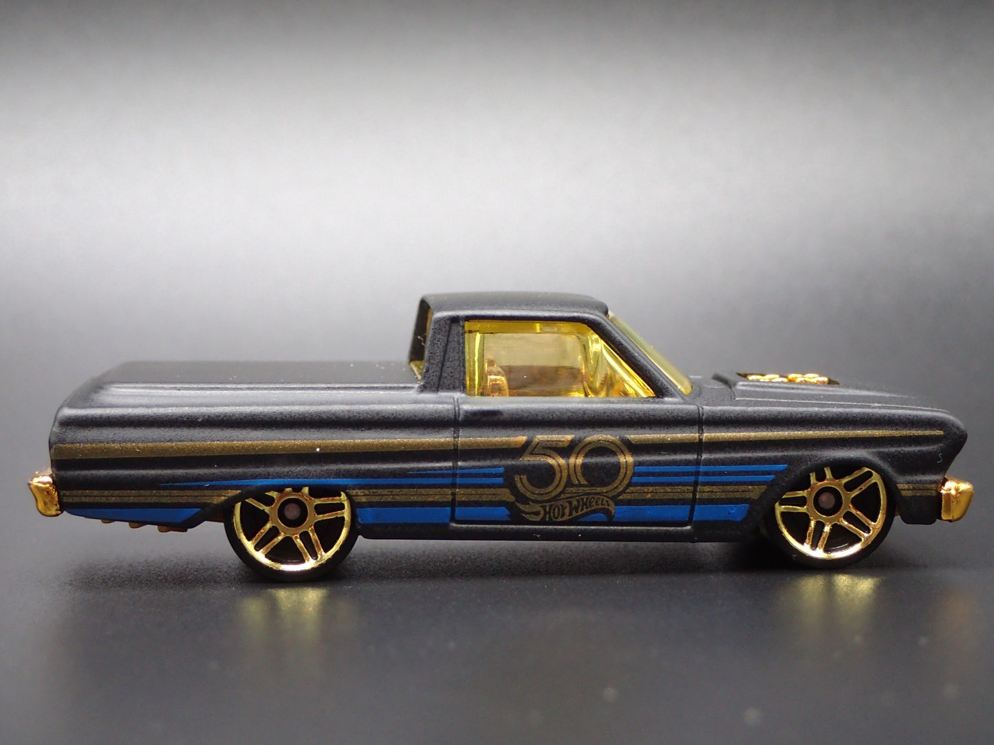 1965 65 FORD FALCON RANCHERO PICKUP TRUCK BLACK 1:64 SCALE DIECAST MODEL CAR
