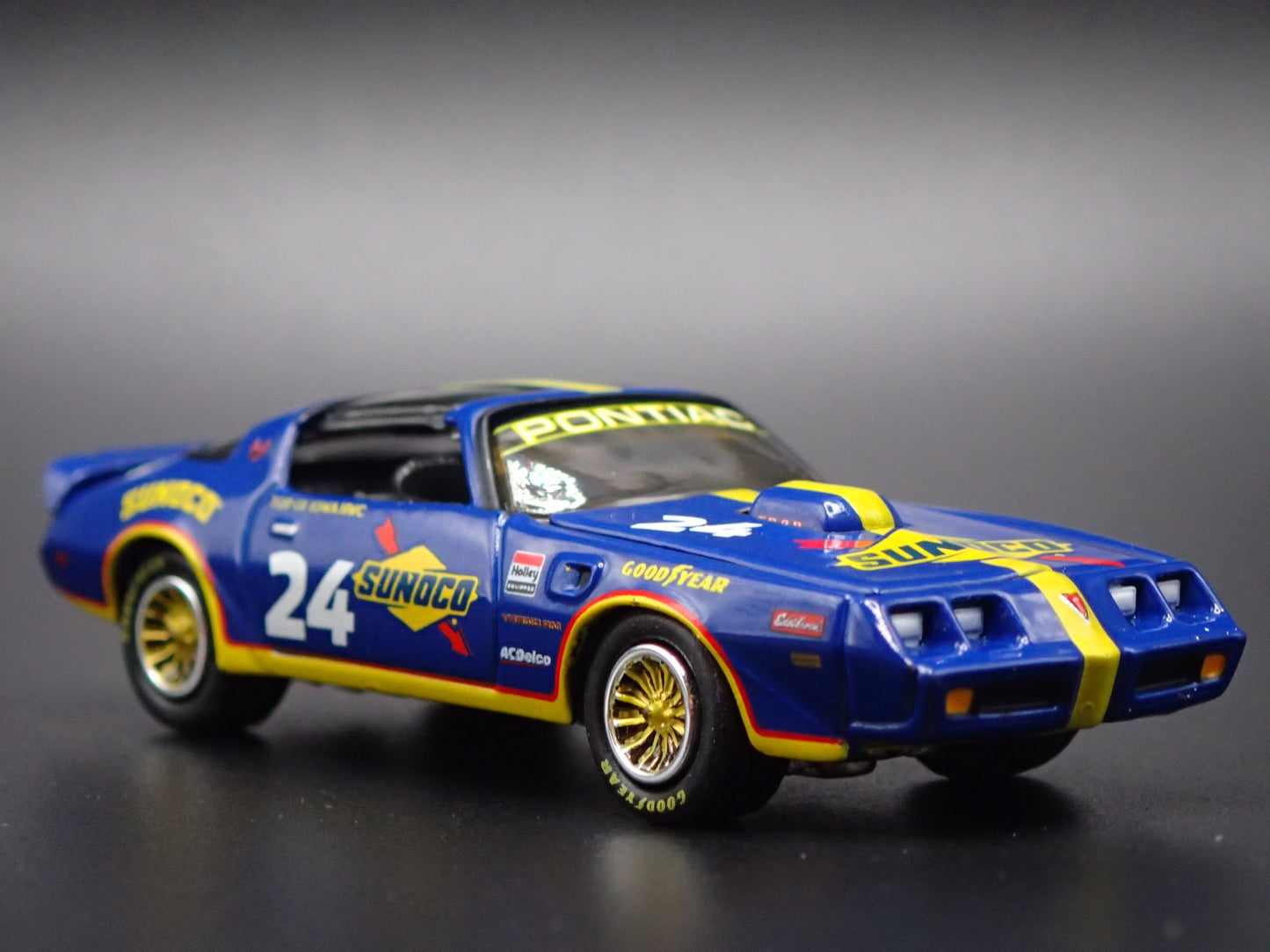 1980 80 PONTIAC FIREBIRD T/A SUNOCO RACING BLUE 1:64 SCALE DIECAST MODEL CAR