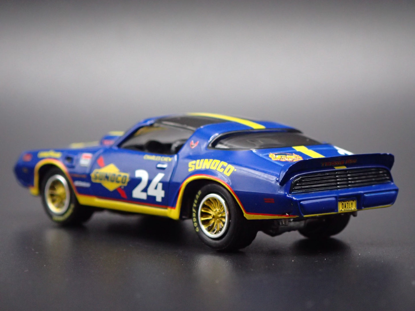 1980 80 PONTIAC FIREBIRD T/A SUNOCO RACING BLUE 1:64 SCALE DIECAST MODEL CAR
