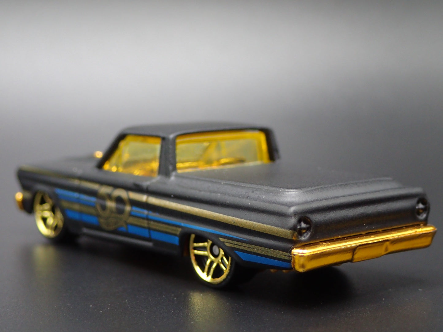 1965 65 FORD FALCON RANCHERO PICKUP TRUCK BLACK 1:64 SCALE DIECAST MODEL CAR