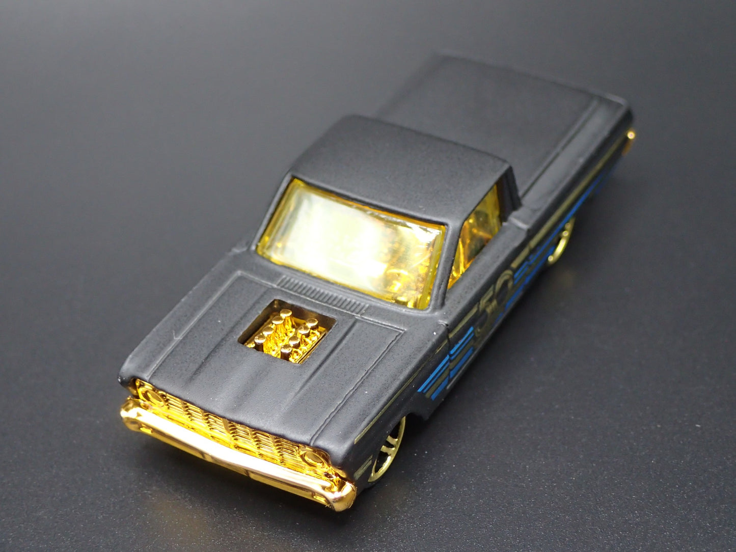 1965 65 FORD FALCON RANCHERO PICKUP TRUCK BLACK 1:64 SCALE DIECAST MODEL CAR